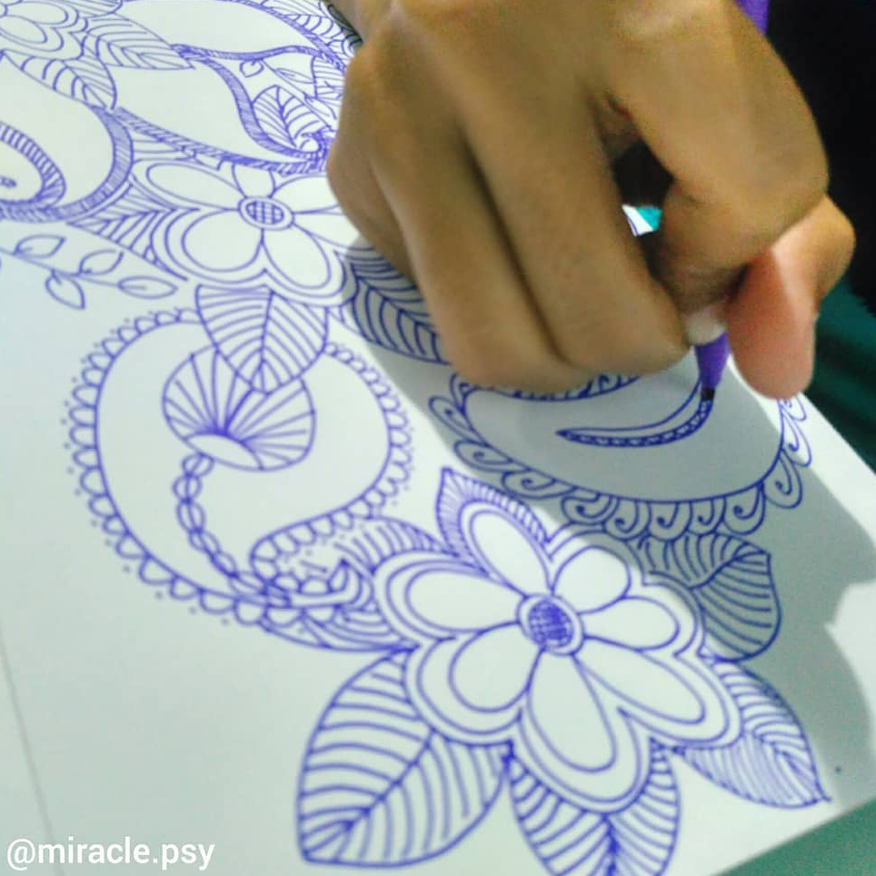 Art Therapy — meditasi lewat goresan pena dan mandala (Oktober 2018)