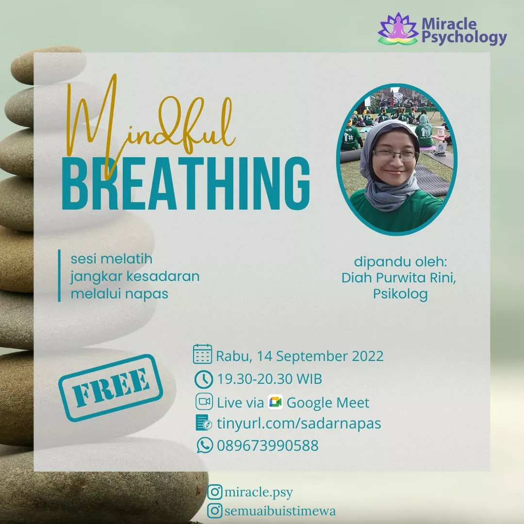 Sesi Mindful Breathing — Merawat Diri via Google Meet