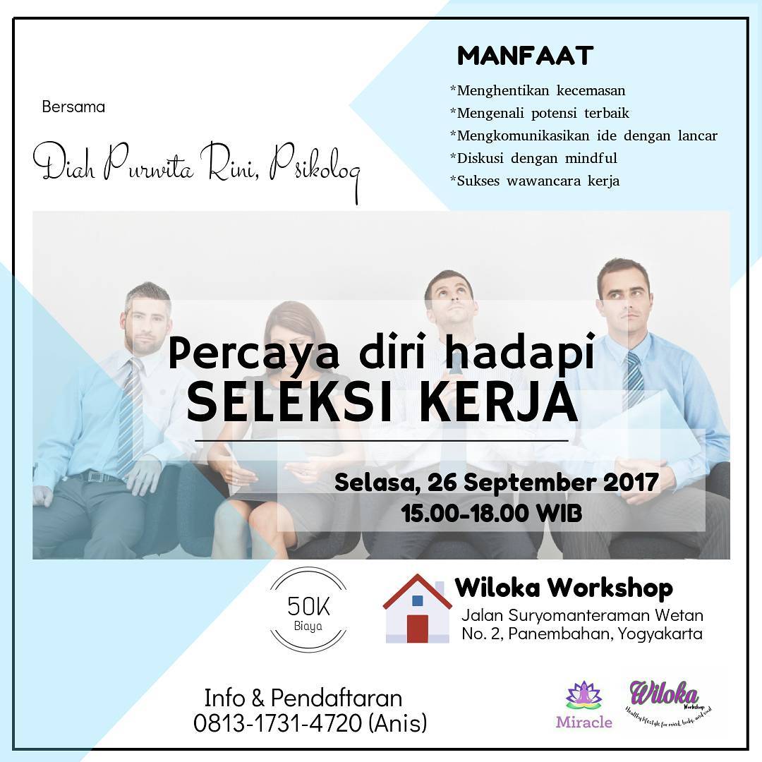 Kelas: Percaya Diri Hadapi Seleksi Kerja