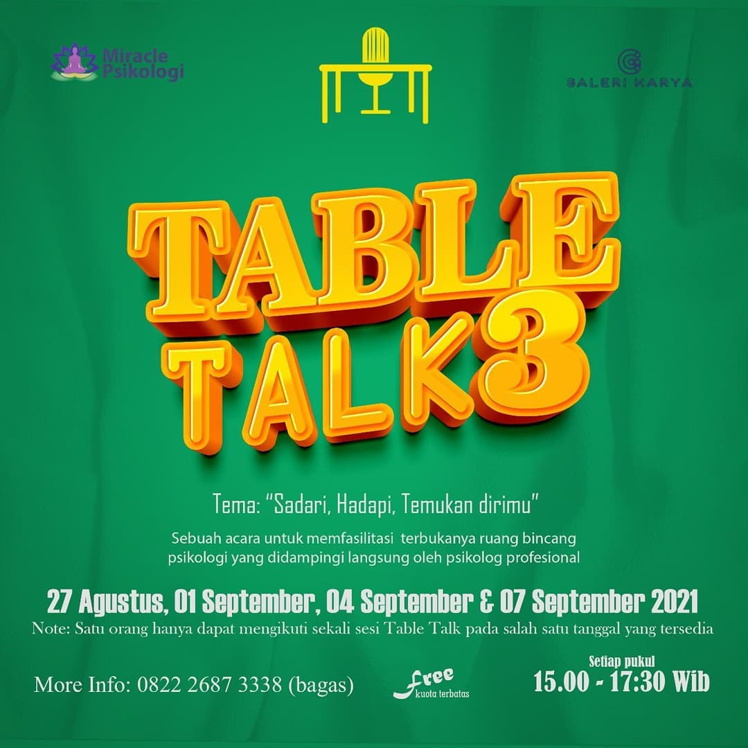 Table Talk Seri 3 — Ruang Bicara untuk Semua Kalangan