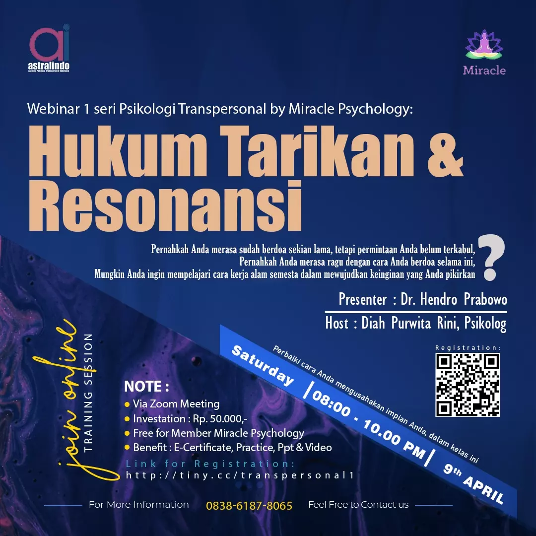 Webinar Psikologi Transpersonal 1 — Hukum Tarikan dan Resonansi